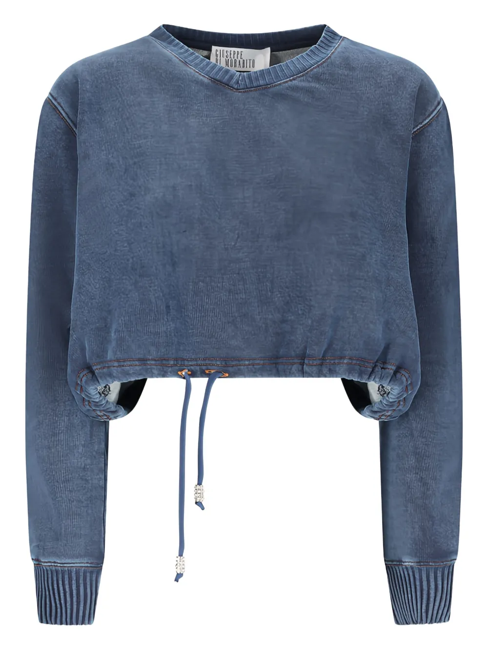 Giuseppe Di Morabito Drawstring-hem Sweatshirt In Blue