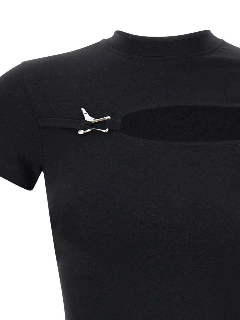 HELIOT EMIL T-shirt met uitgesneden details Zwart