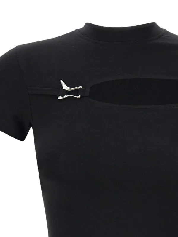 HELIOT EMIL カットアウト Tシャツ | ブラック | FARFETCH JP