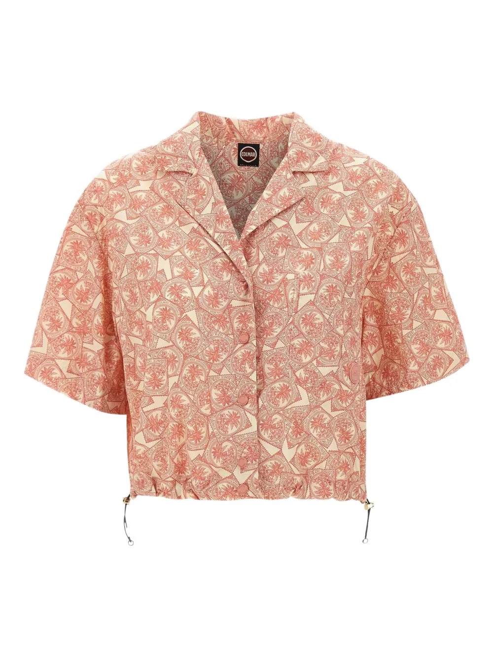 stamp-print shirt