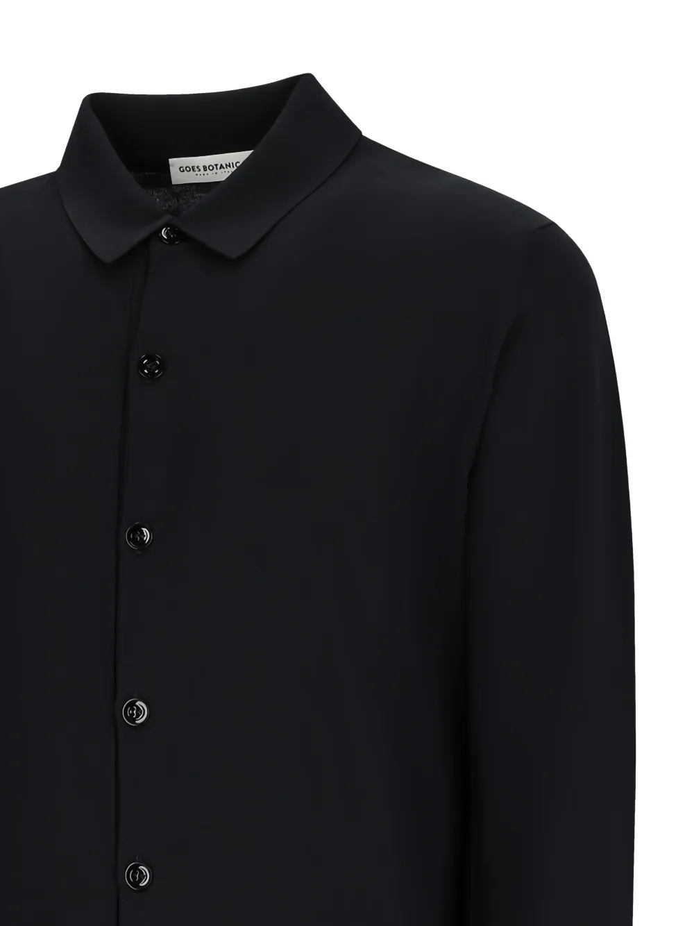  Goes Botanical Buttoned Shirt - Black 