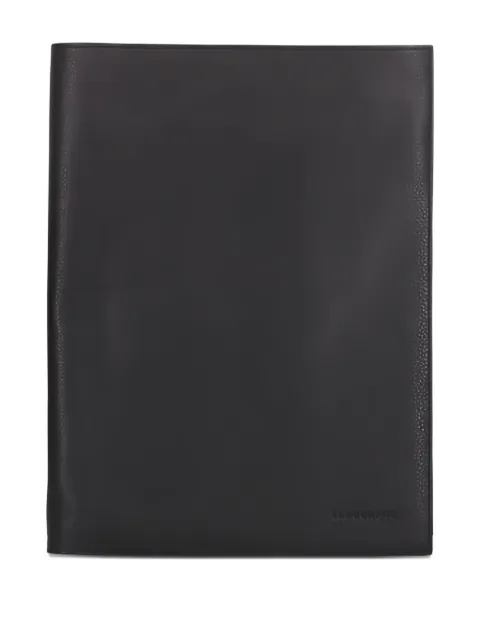 Longchamp Le Foulonne leather note-pad cover