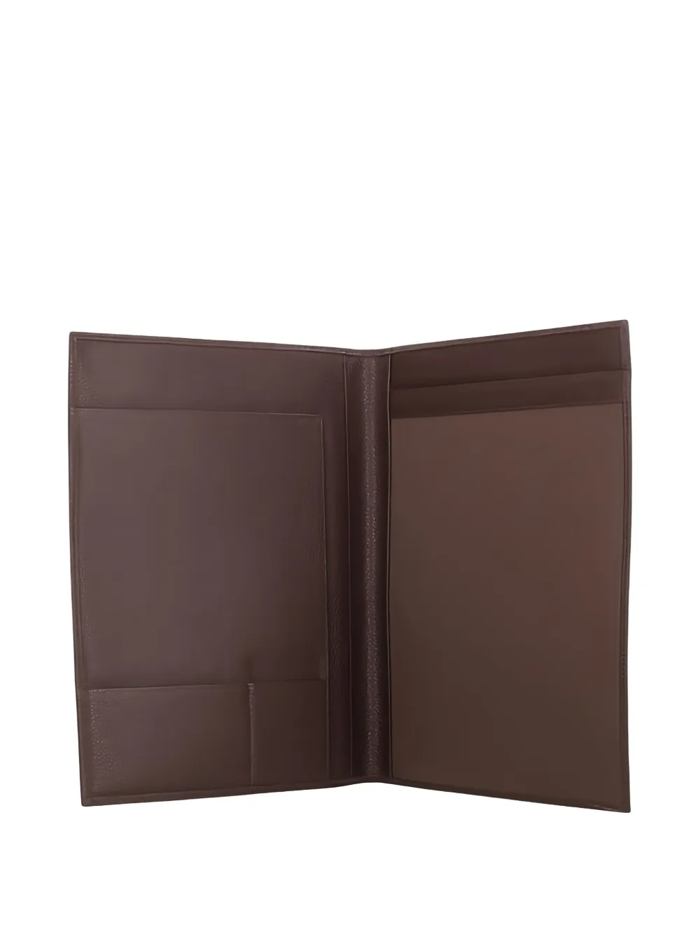 Longchamp Le Foulonne leather note-pad cover Bruin