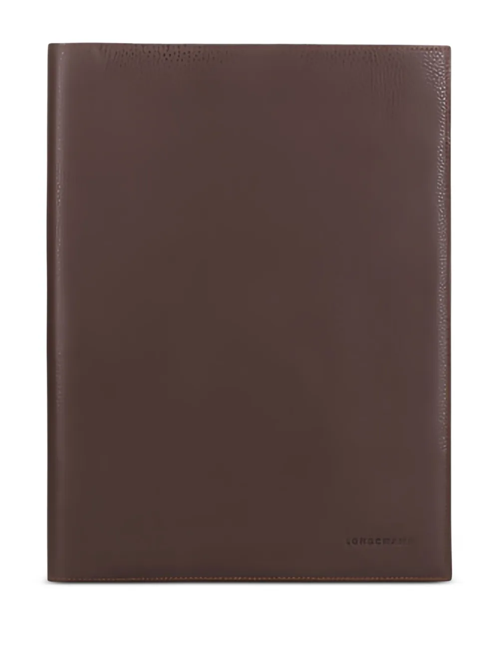 Longchamp Le Foulonne leather note-pad cover Bruin