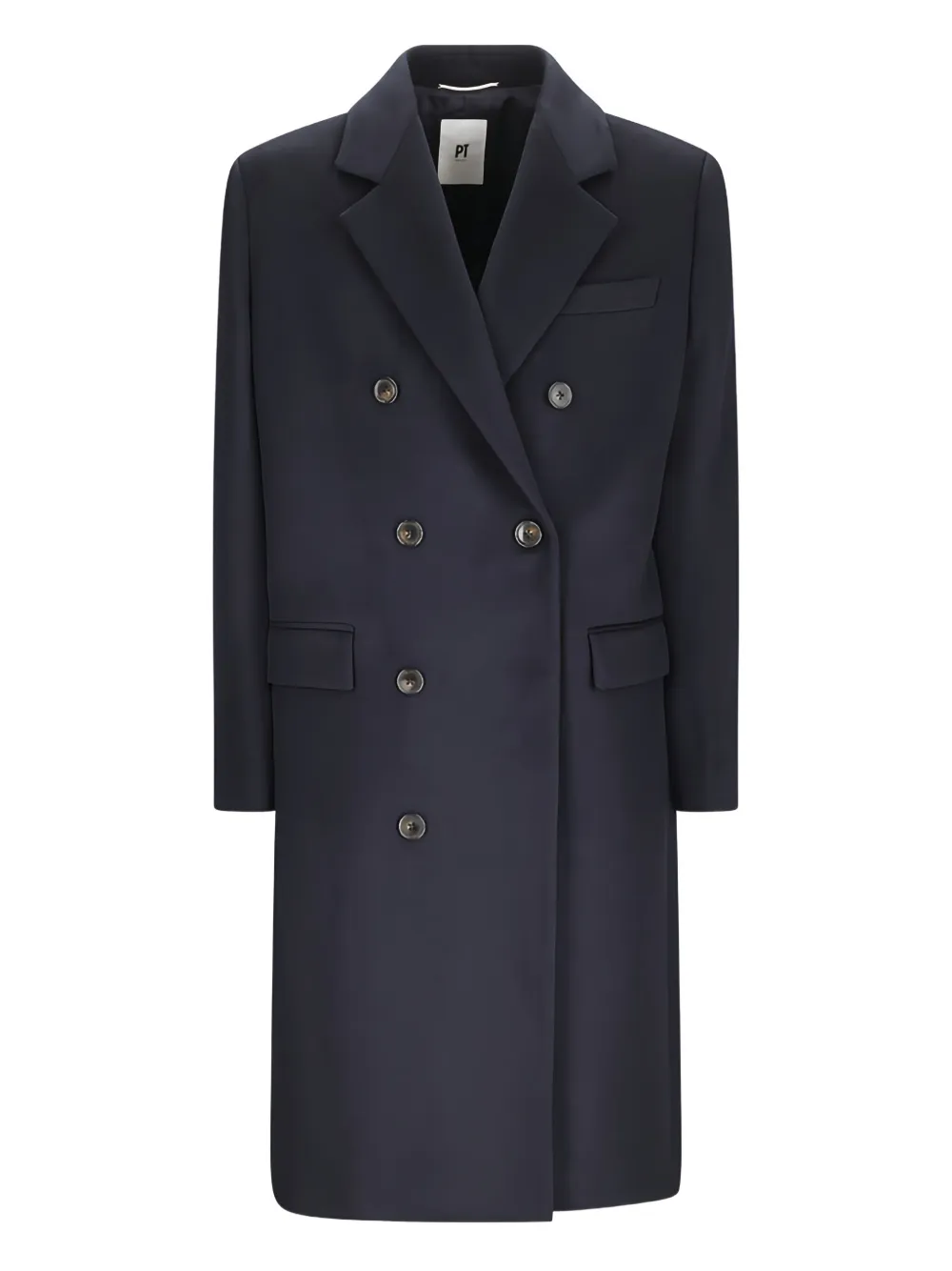 Pt Torino Double-breasted Wool Coat