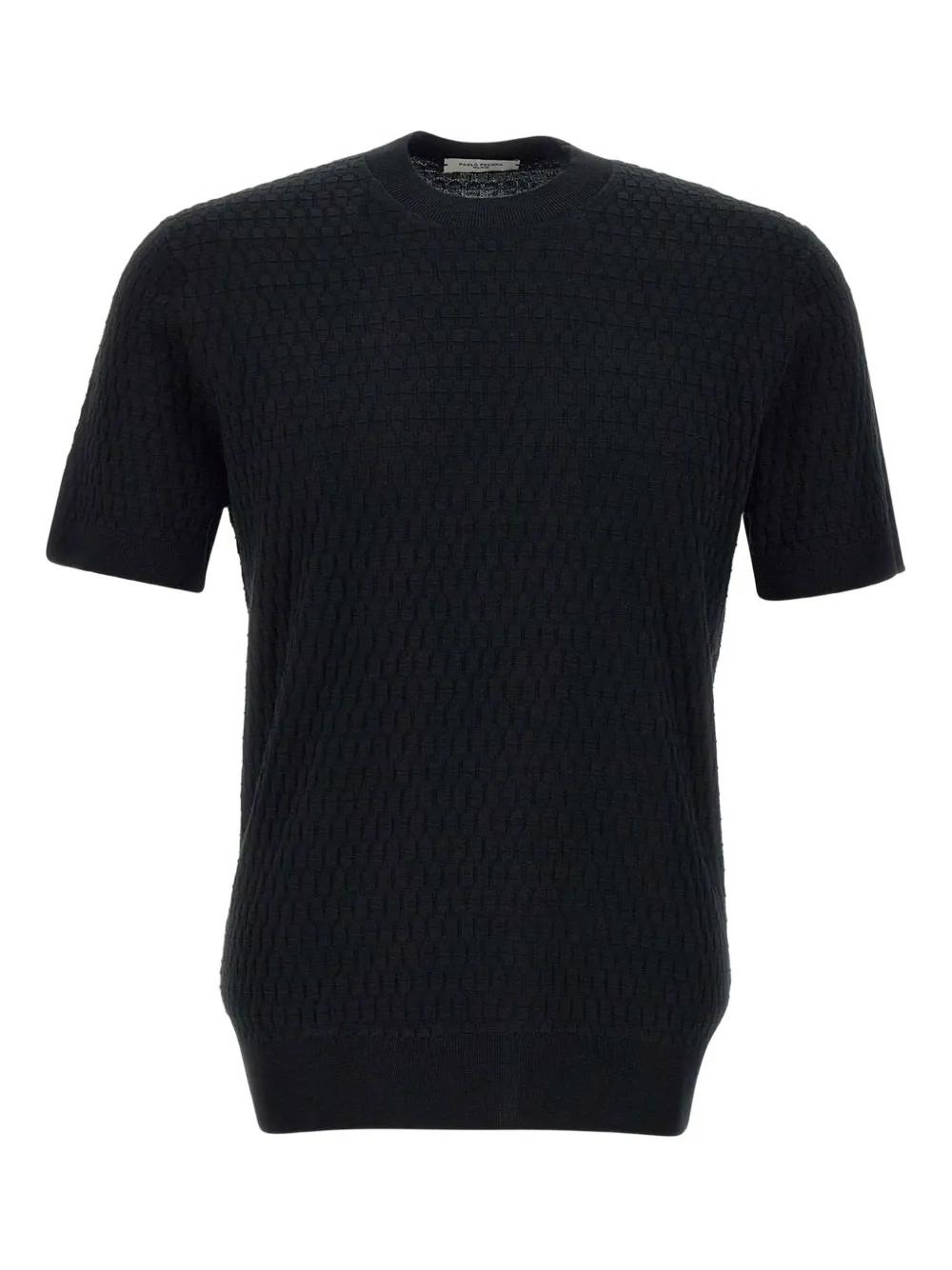 Paolo Pecora patterned-jacquard T-shirt | Black | Image 1