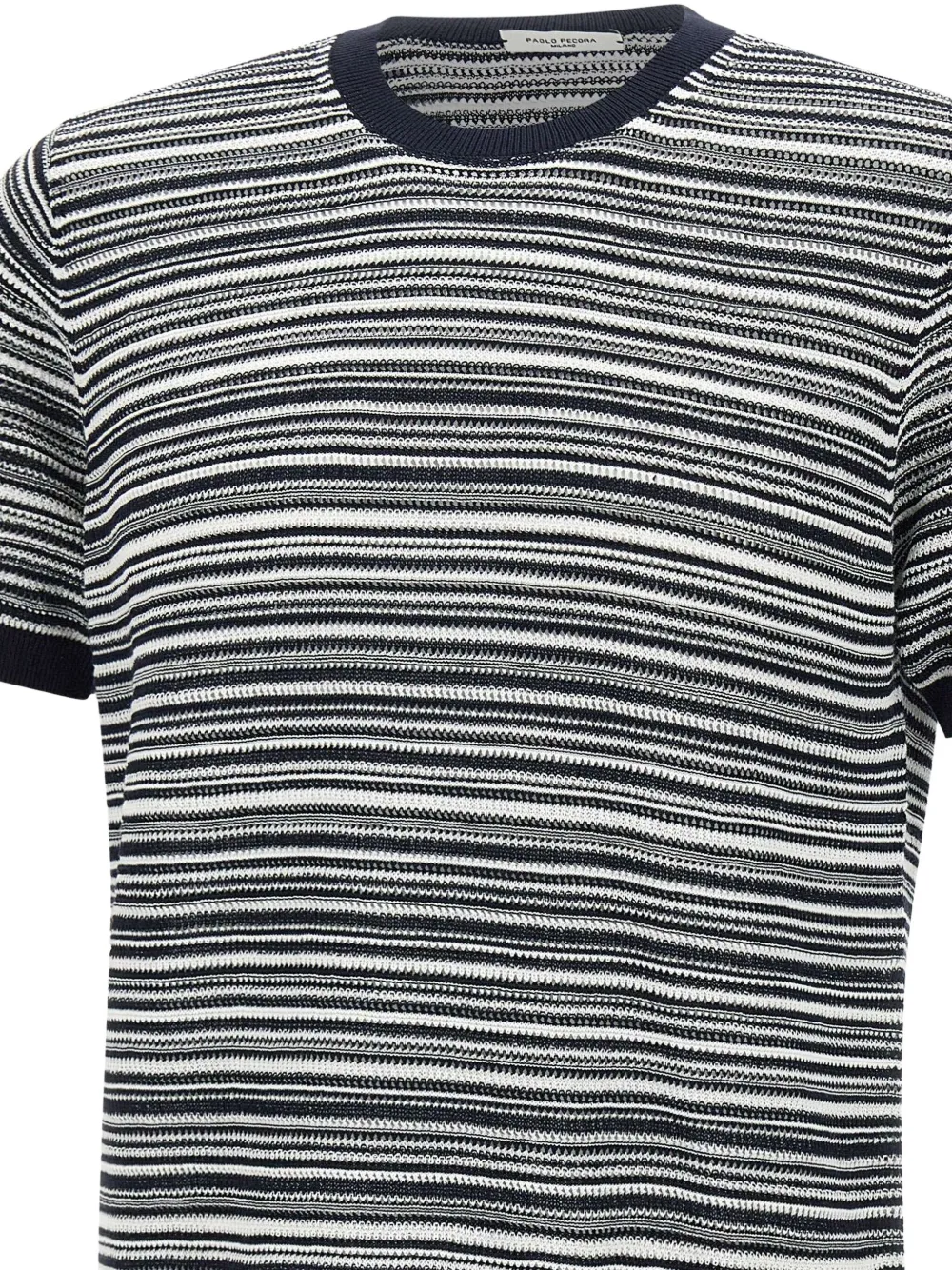 Paolo Pecora Tweekleurig T-shirt Zwart
