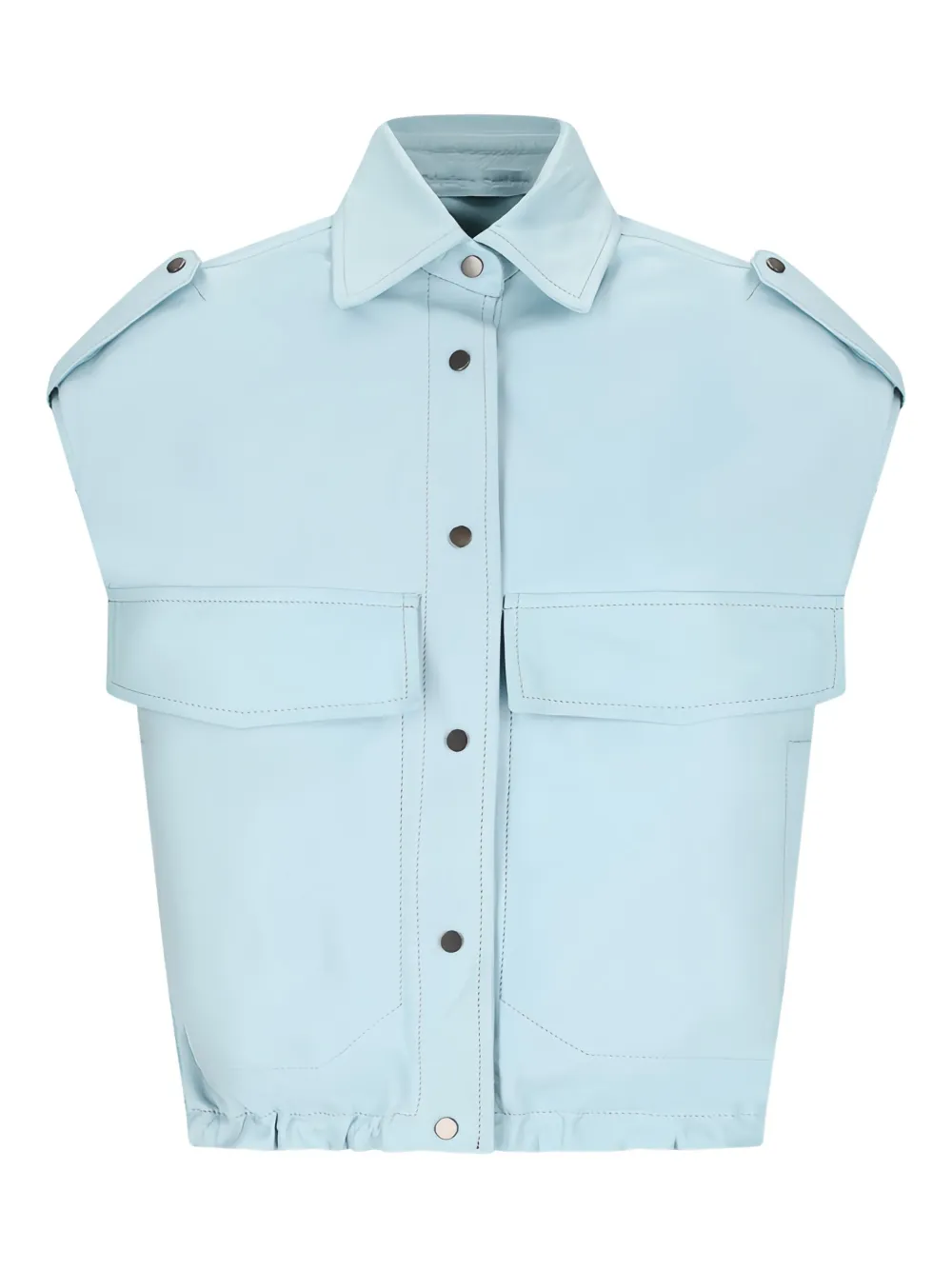 Salvatore Santoro button-fastening gilet Blauw