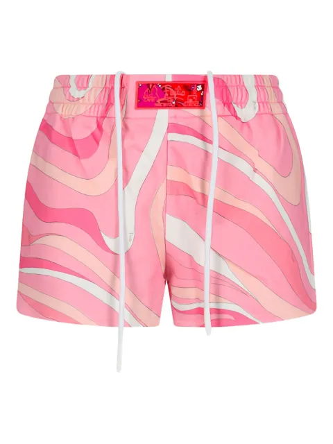 PUCCI shorts med hvirvel-tryk