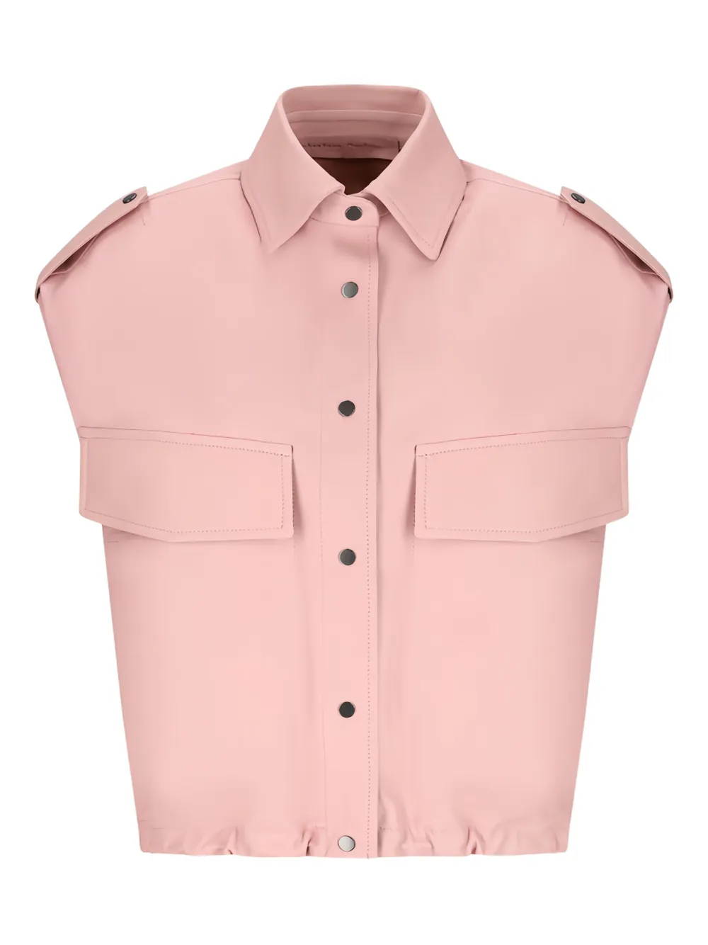 Salvatore Santoro Leren gilet Roze