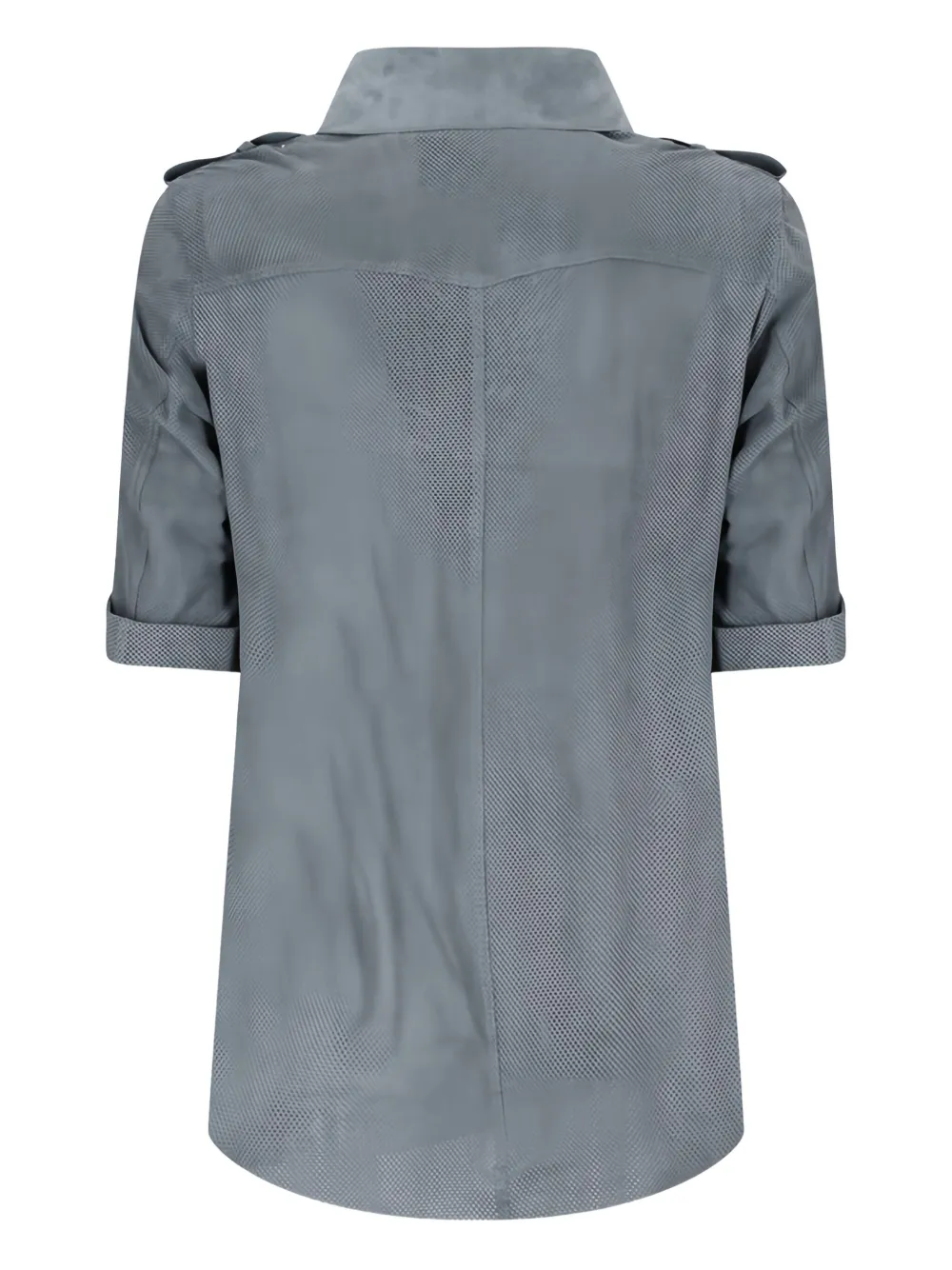 Salvatore Santoro leather shirt Grijs