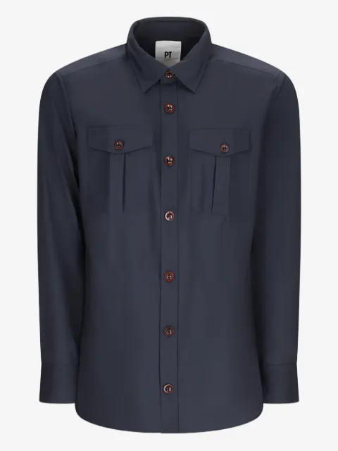 PT Torino double-pocket button-down shirt