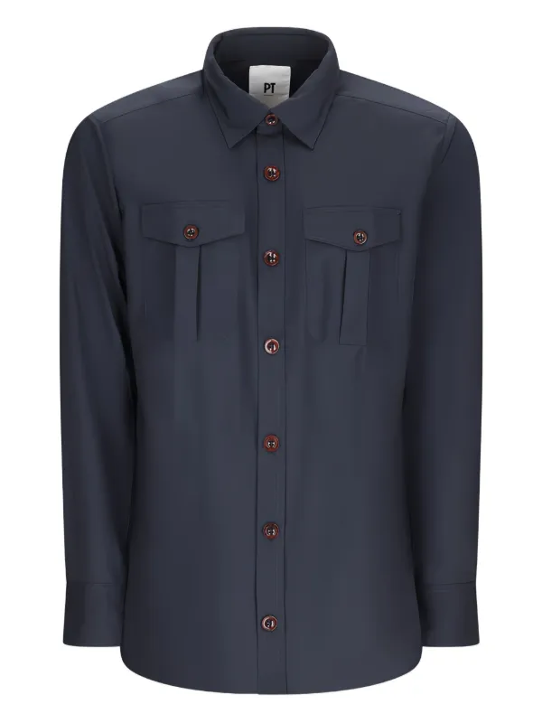 PT Torino Double-pocket Button-down Shirt in 370