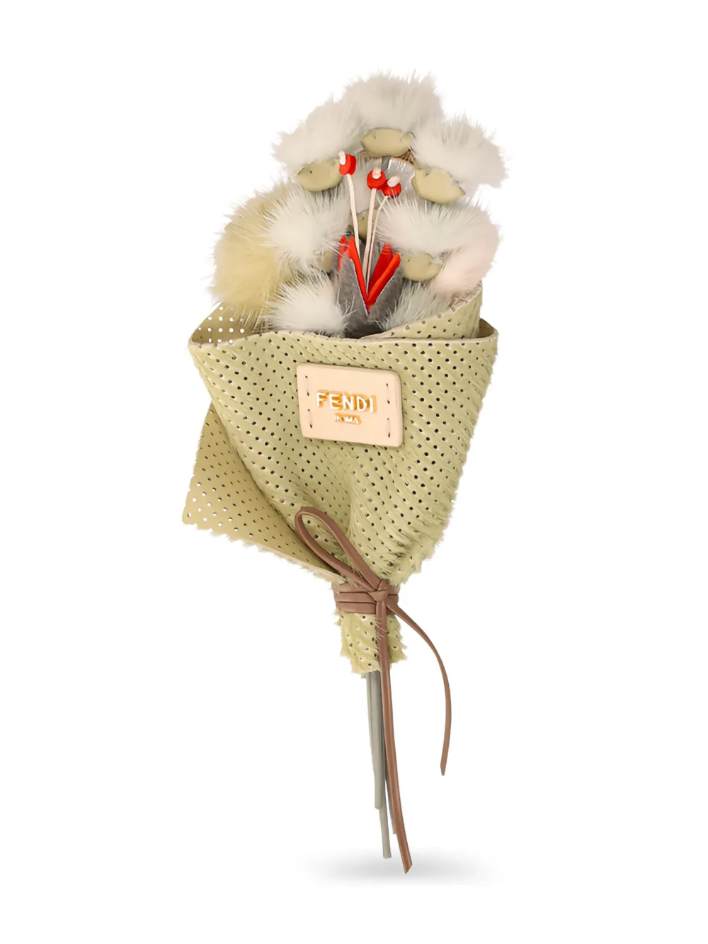 FENDI Flower Bouquet Brosche - Nude