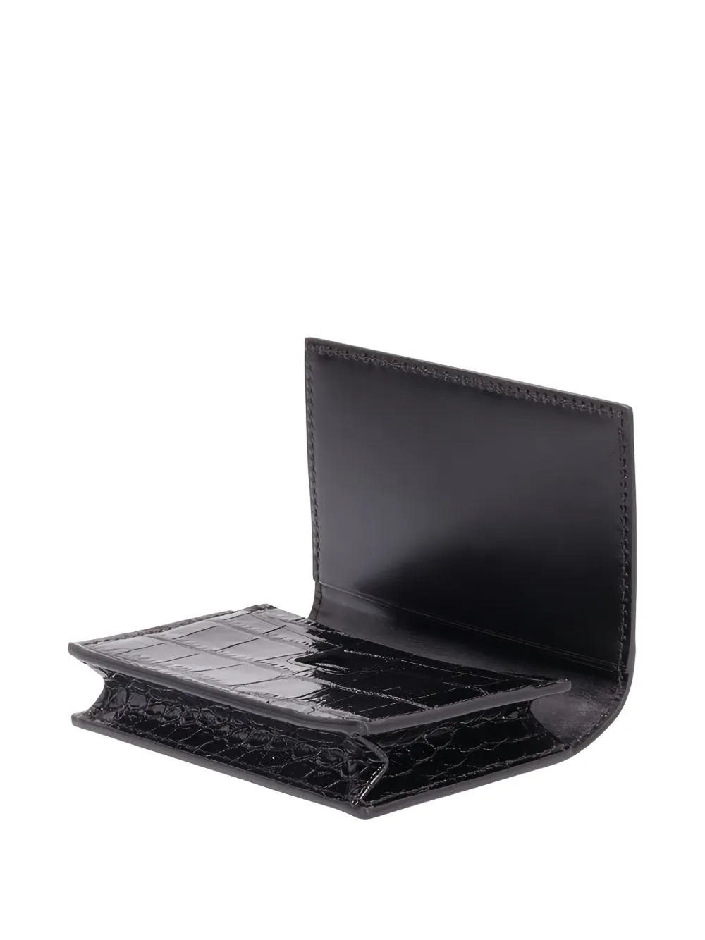 TOM FORD T-Line Croco card holder Zwart
