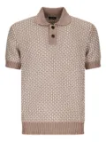 Zegna textured-knit polo shirt - Neutrals