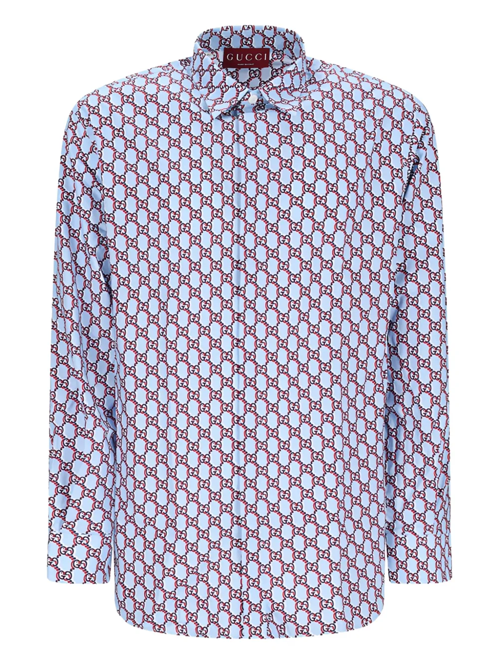 Gucci Overhemd met GG-monogram Blauw
