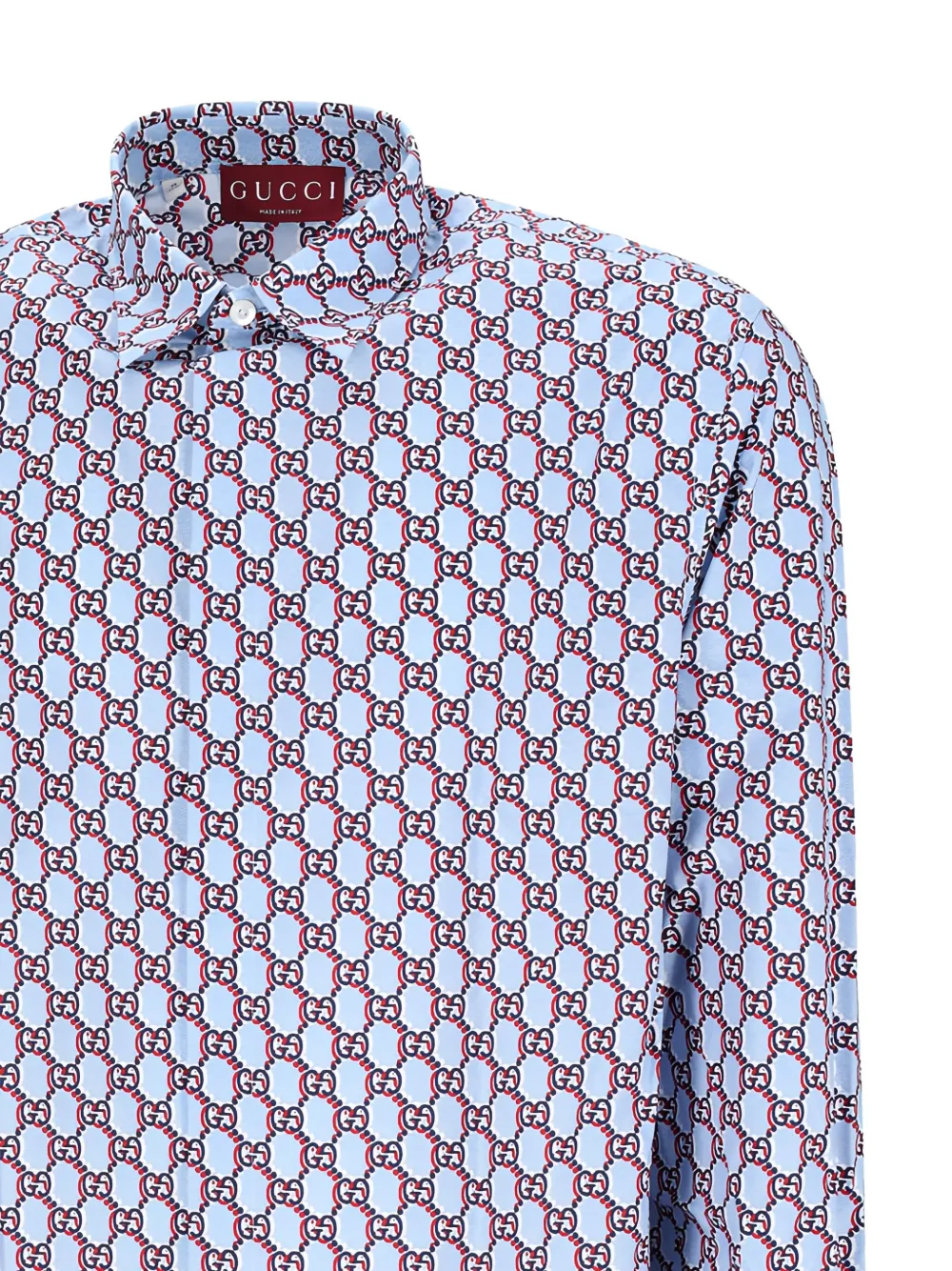 Gucci Overhemd met GG-monogram Blauw