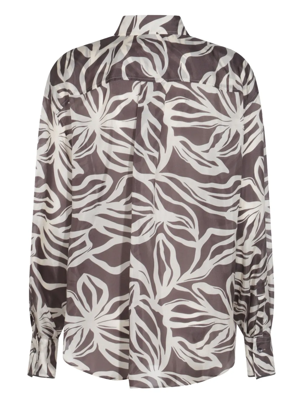 Brunello Cucinelli floral-print shirt - Bruin