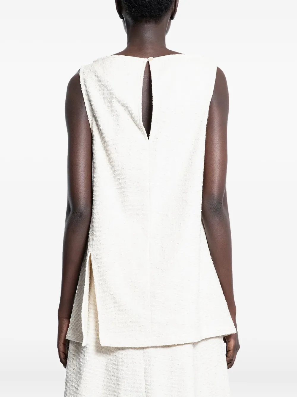 Studio Nicholson Mouwloze top Beige