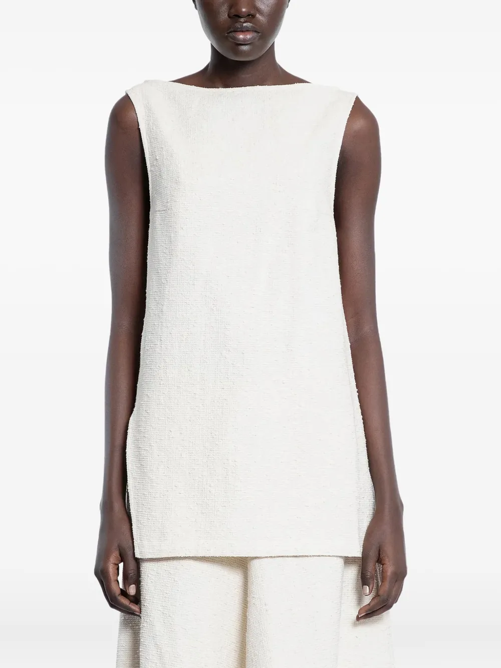 Studio Nicholson boat-neck sleeveless top | Neutrals | Image 1