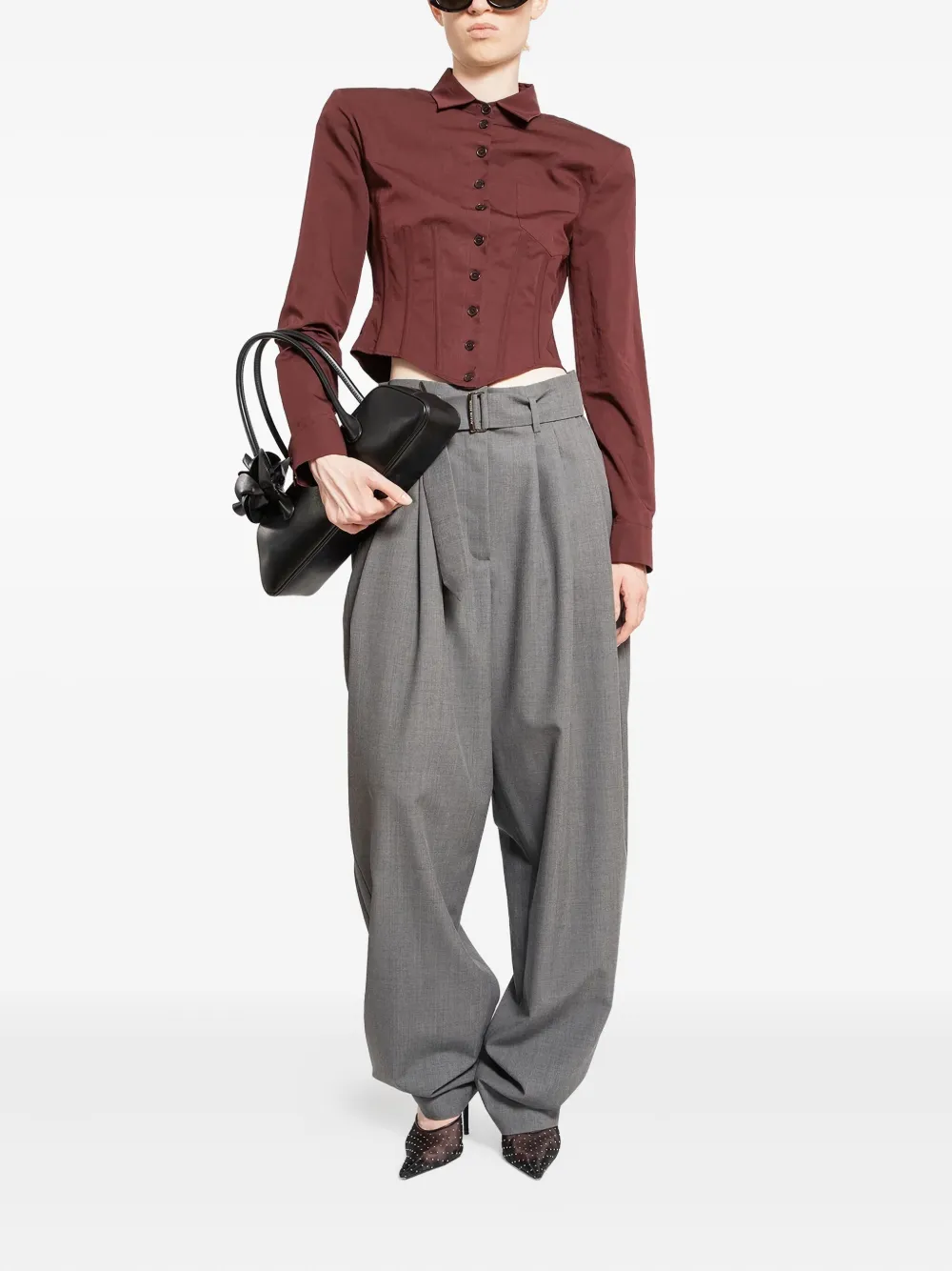 Magda Butrym cropped corset shirt | Shirts | Image 2