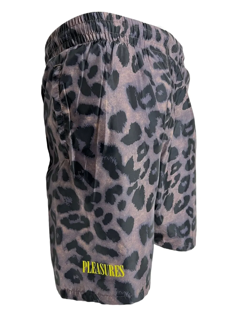 Pleasures leopard-print shorts Beige