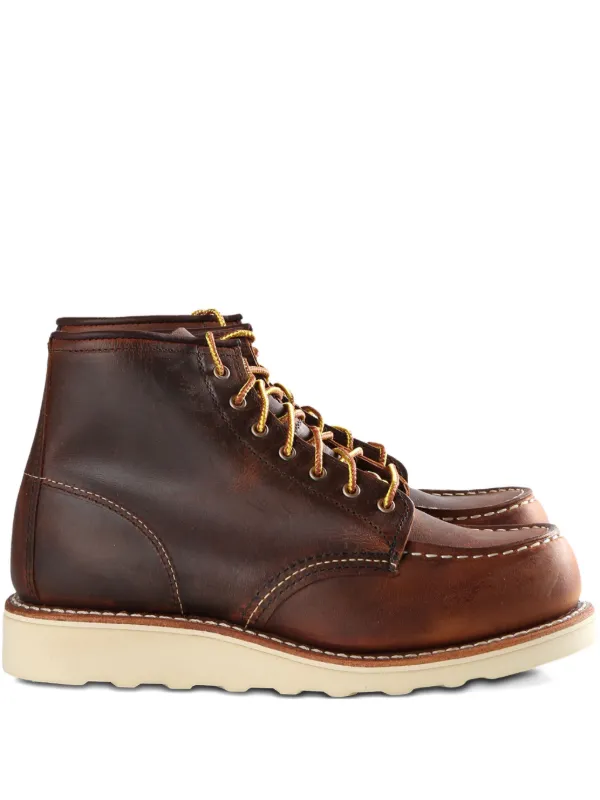 1度使用　RED WING SHOES ブラウン レースアップブーツ Red Wing Shoes レースアップ ブーツ | ブラウン | FARFETCH JP