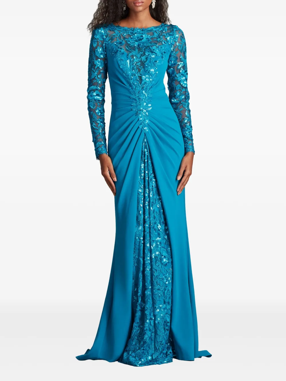 Tadashi Shoji Avondjurk met pailletten - Blauw
