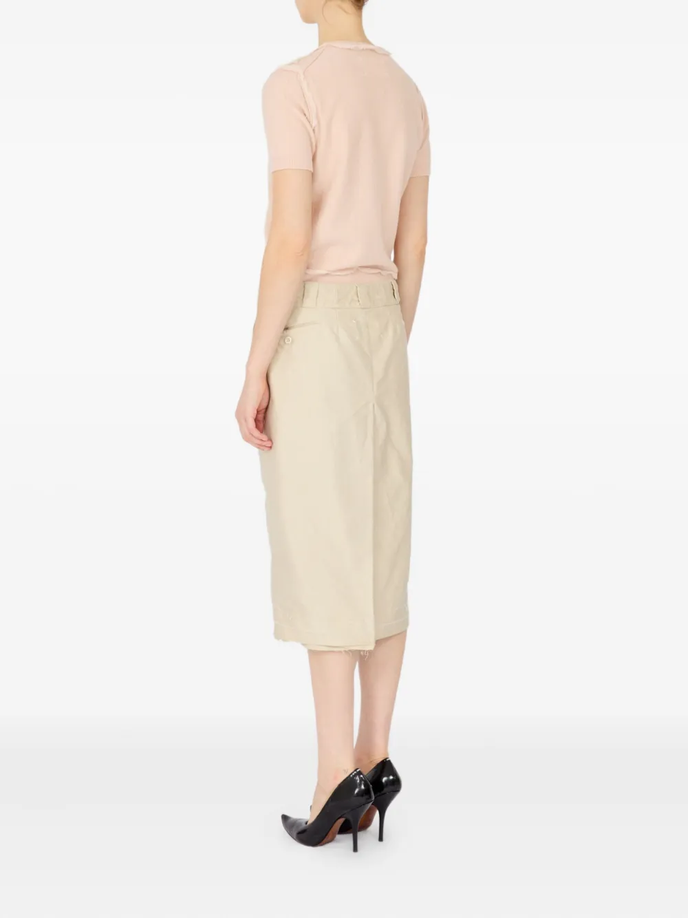 Maison Margiela High waist rok Beige