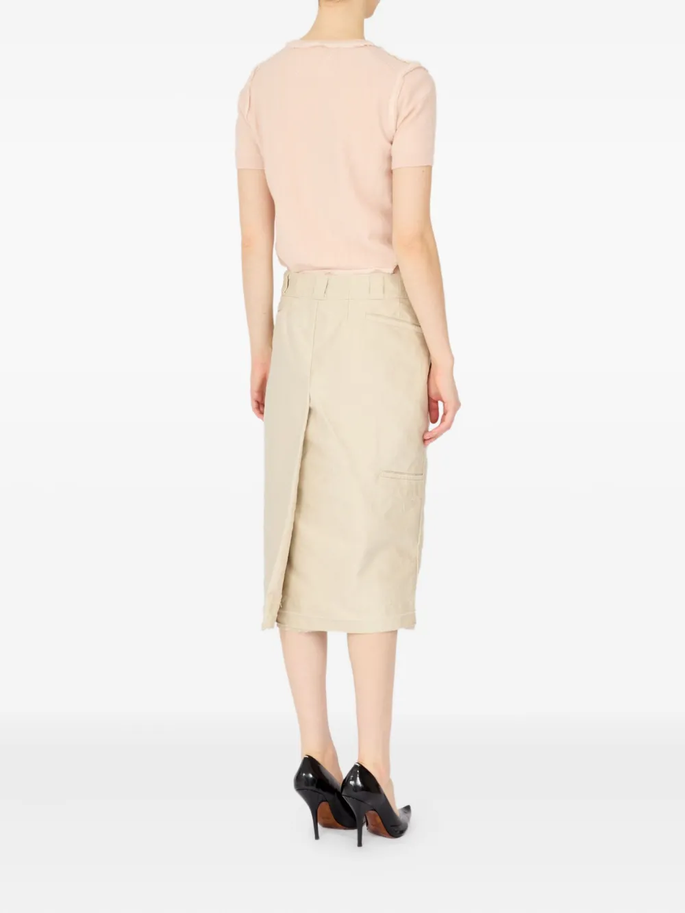 Maison Margiela High waist rok Beige