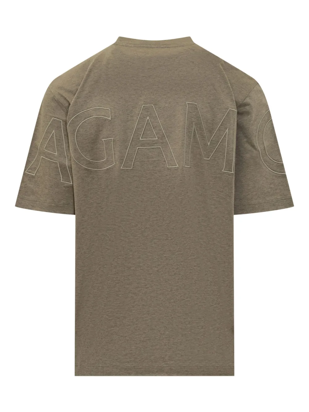 Ferragamo logo-detail cotton T-shirt Beige