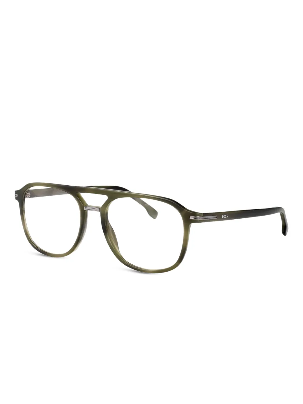 BOSS pilot-frame glasses | Green | Image 1