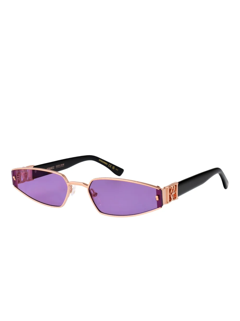 DSQUARED2 EYEWEAR geometric-frame sunglasses - ピンク DSQUARED2 EYEWEAR geometric-frame sunglasses - ピンク