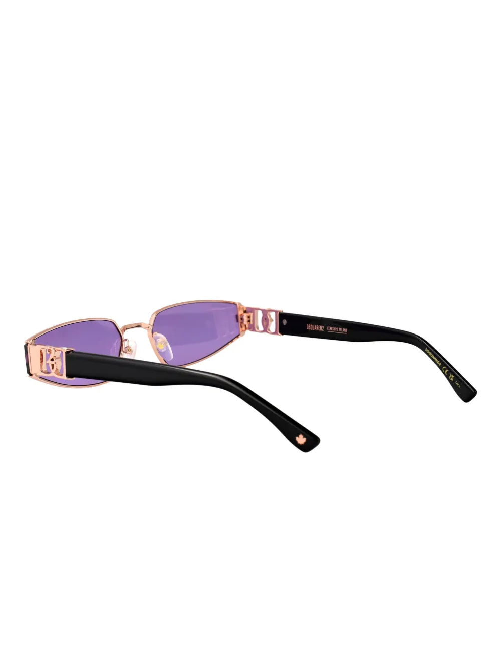 DSQUARED2 EYEWEAR geometric-frame sunglasses - Roze