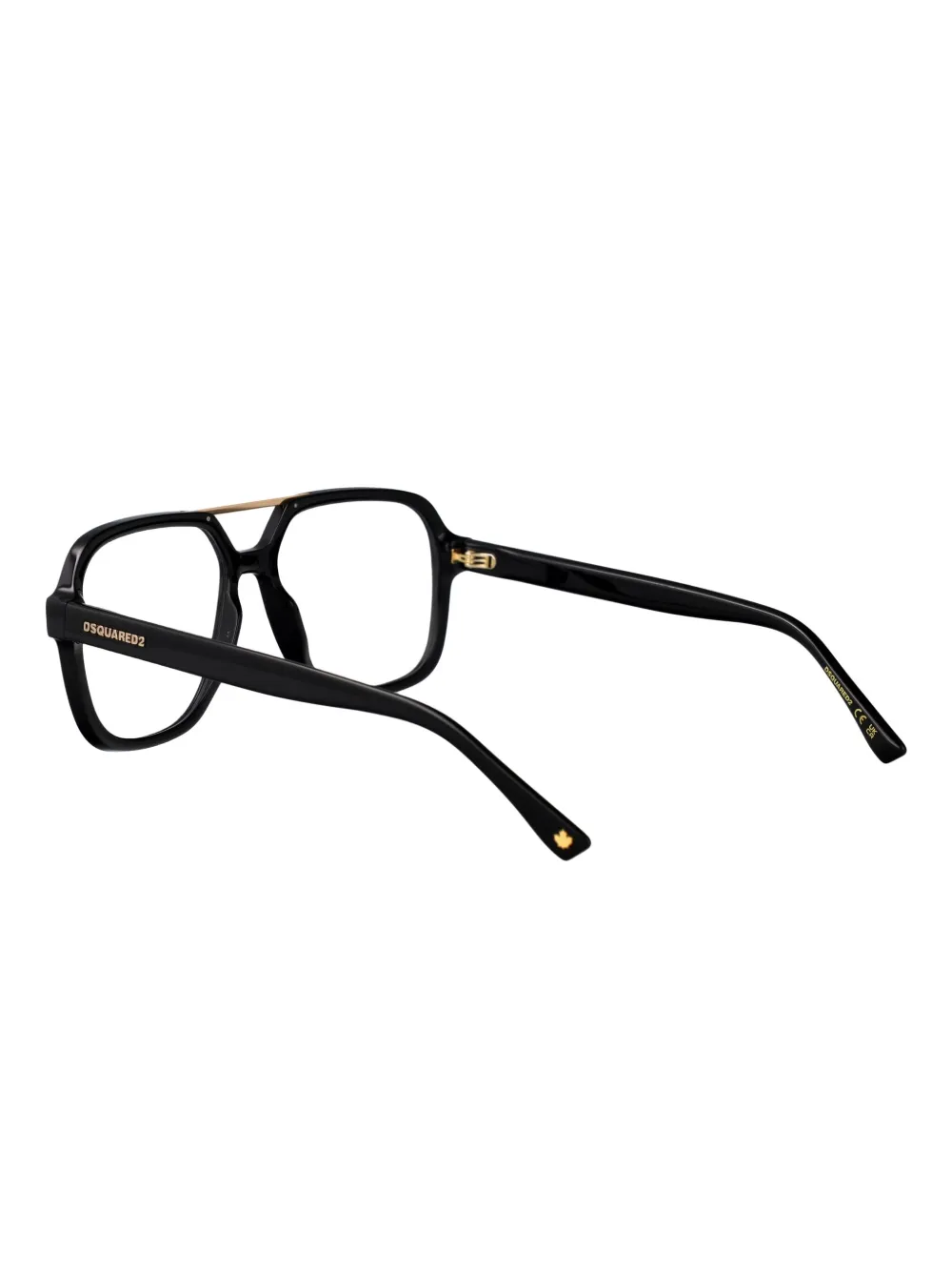 DSQUARED2 EYEWEAR D2 bril met vierkant montuur Zwart
