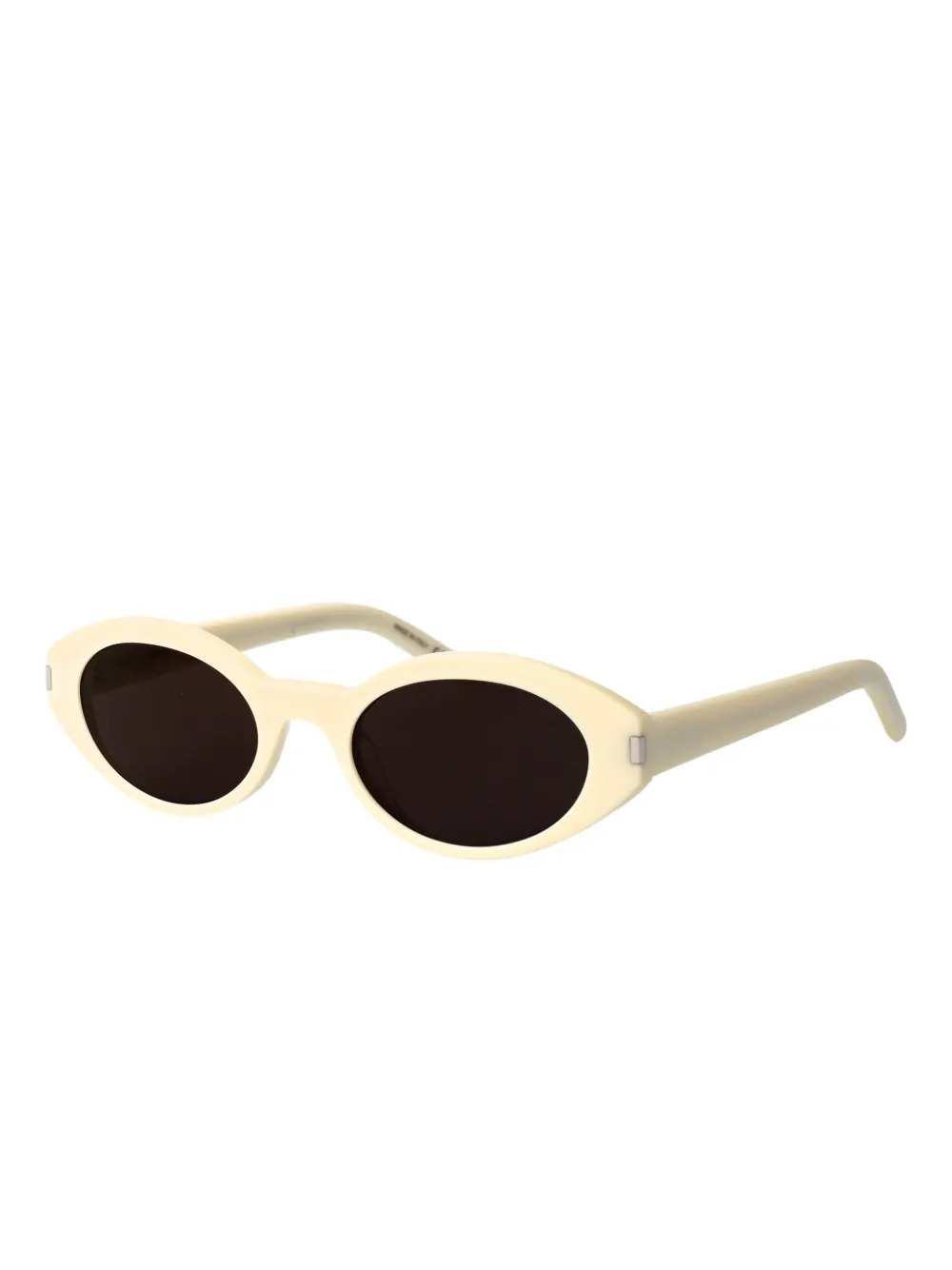 Saint Laurent Eyewear oval-frame sunglasses - Beige