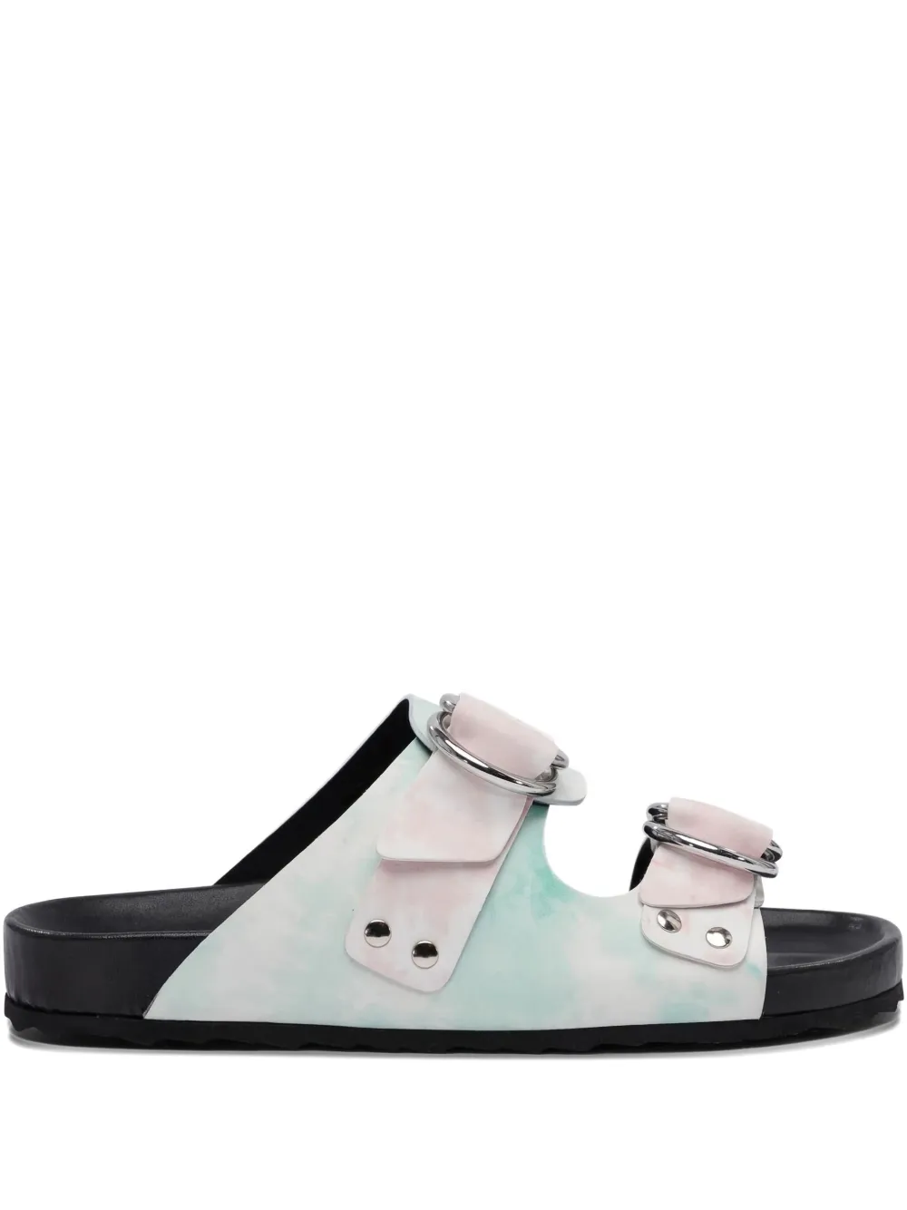 Pierre Hardy Beach Ridider tie-dye sandals - Verde