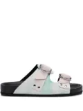 Pierre Hardy Beach Ridider tie-dye sandals - Green