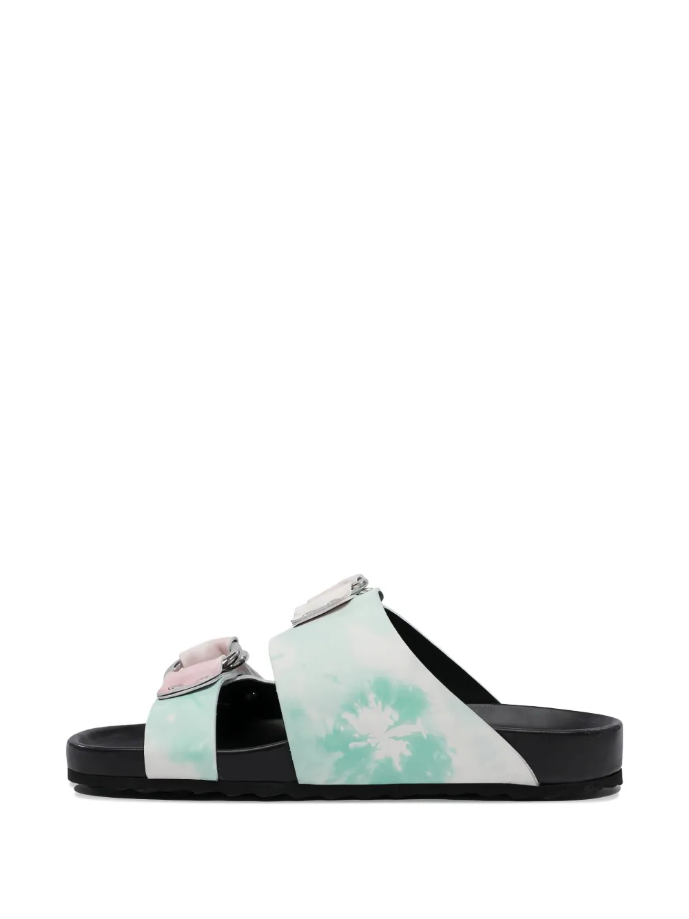 Pierre Hardy Beach Ridider tie-dye sandals Green