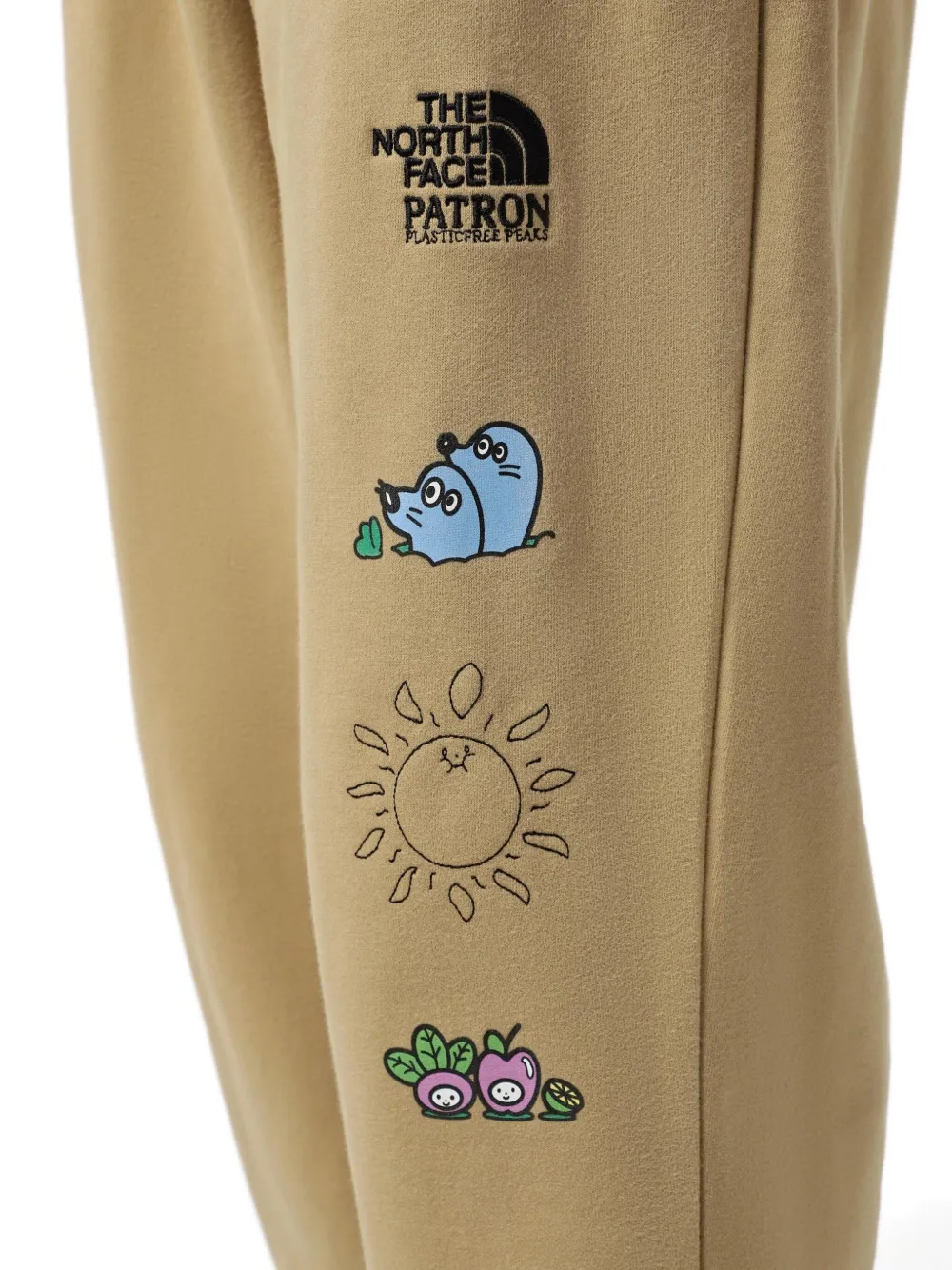 The North Face Mountain Cleanup trainingsbroek met grafische prints Beige