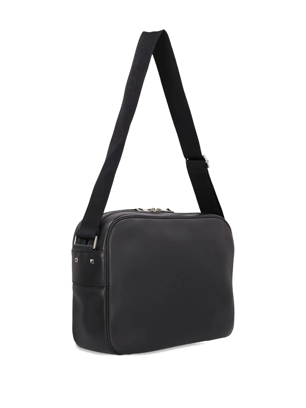 Valentino Garavani logo-detail messenger bag - Zwart