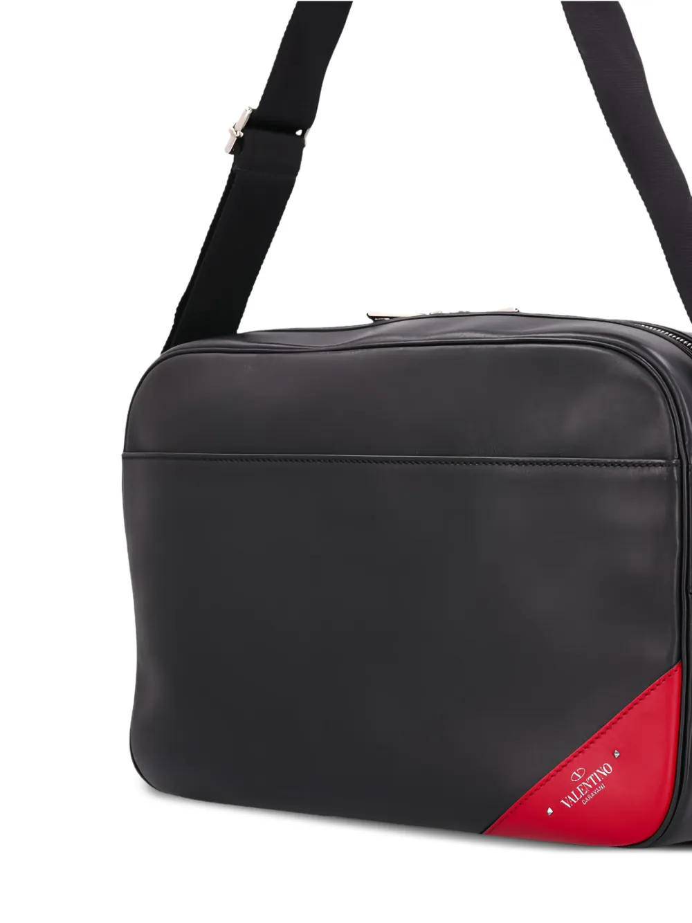 Valentino Garavani Messengertas met logodetail Zwart