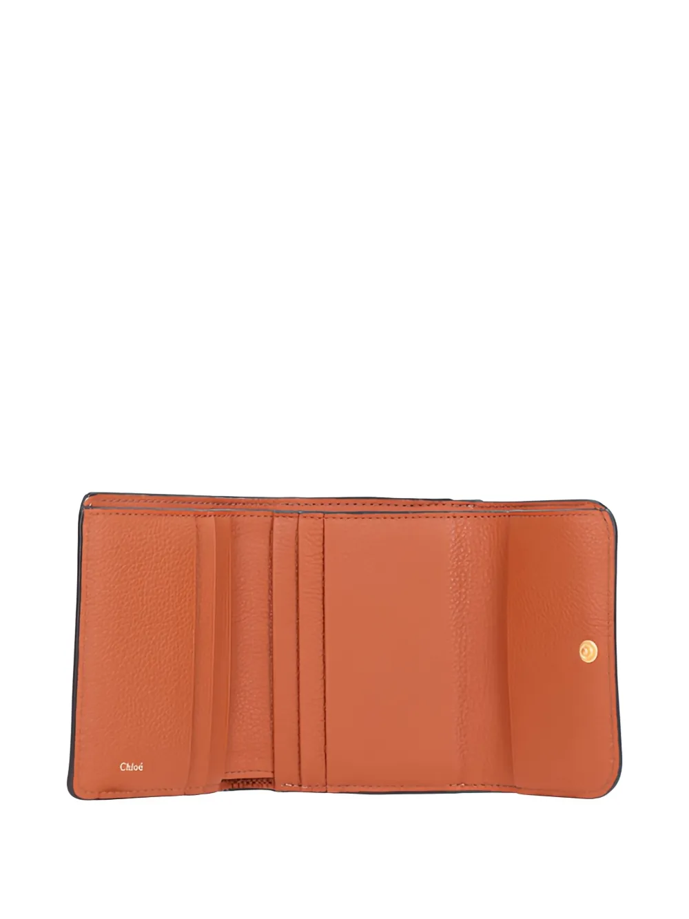 Chloé trifold leather wallet Bruin