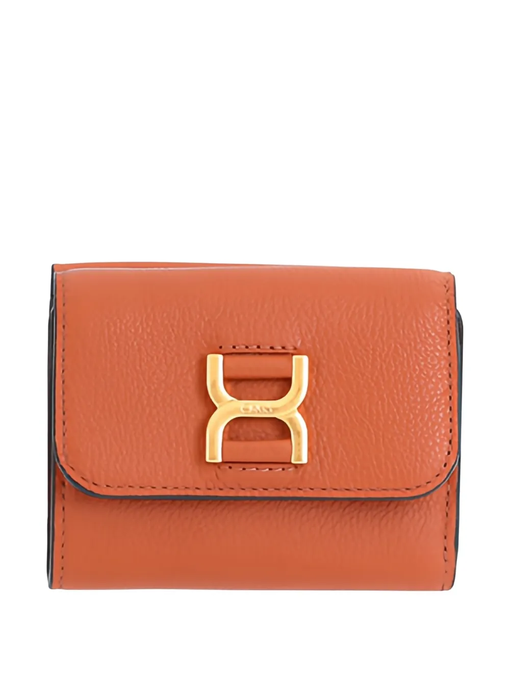 Chloé trifold leather wallet Bruin