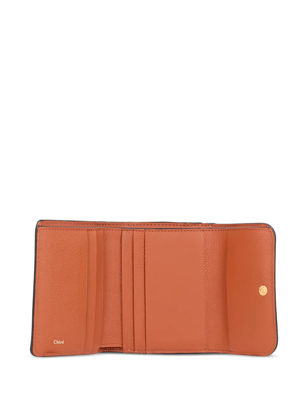  Chloé Trifold Leather Wallet - Brown 