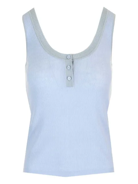 Chloé ribbed button-fastening top