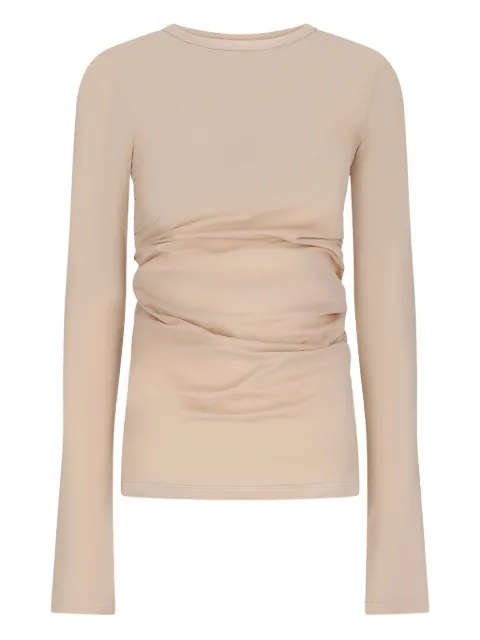 Destin gathered long-sleeve top