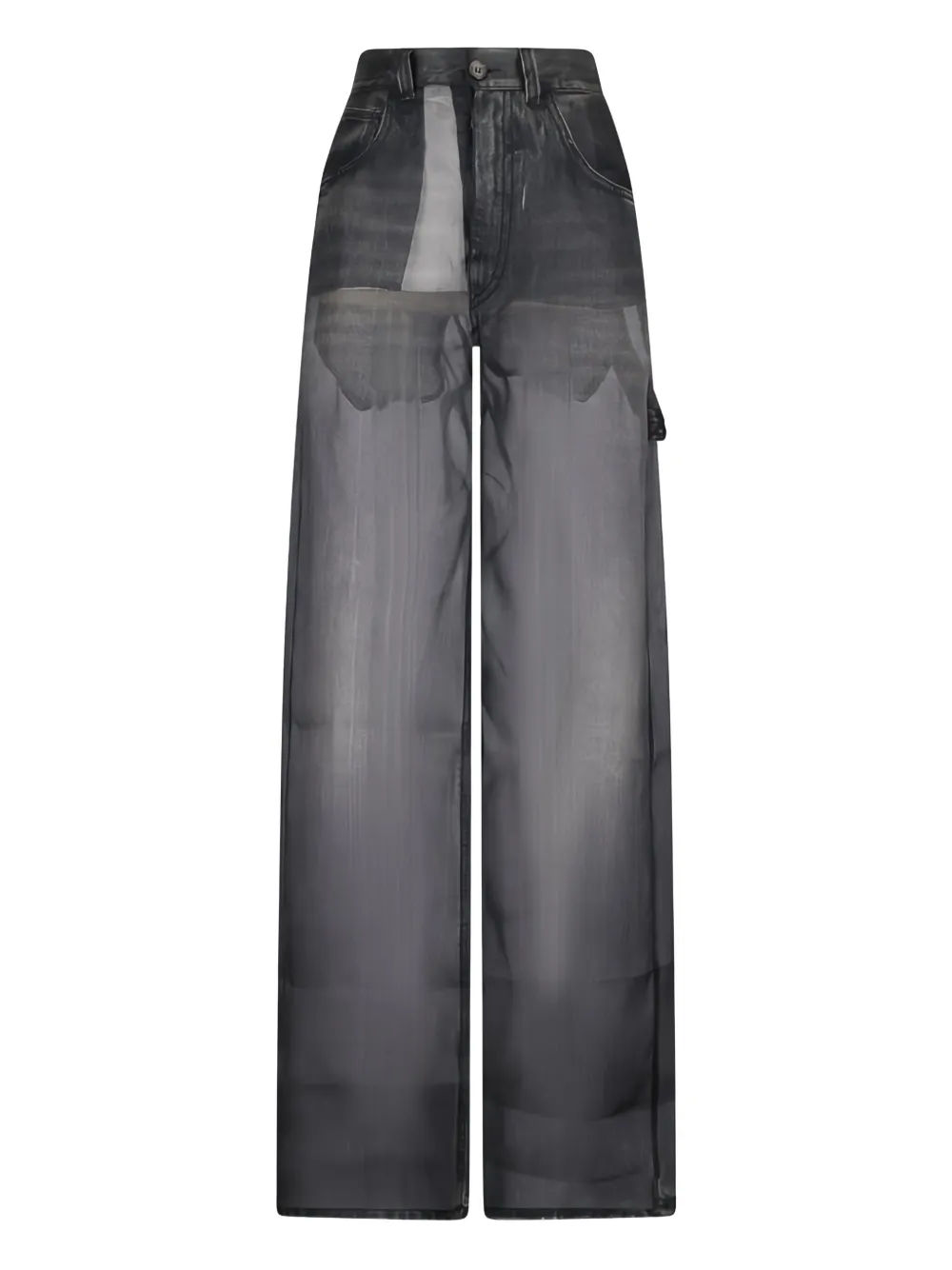 Destin Winona broek met denim-effect Zwart