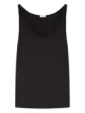 HERTH Else V-neck silk tank top - Black
